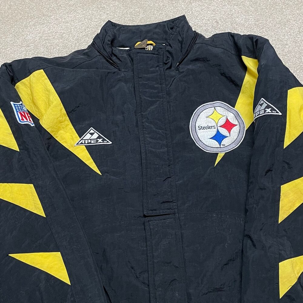 Pittsburgh Steelers Jacket Men Large Puffer NFL Football Vintage 90s Apex  One