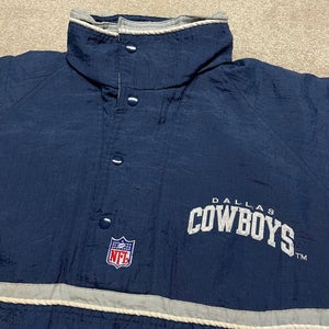 Dallas Cowboys Jacket Men Small NFL Football Vintage 90s Starter Winter Coat