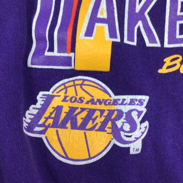 Vintage 80s Los Angeles LA Lakers NBA Rare T Shirt Size Large Purple