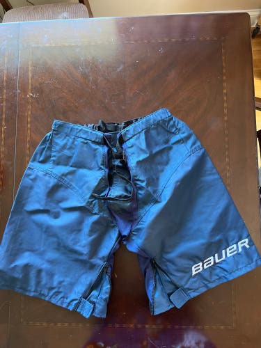 2 PAIRS - (1) BLUE  & (1) RED Very Lightly Used Large Bauer Pant Shell