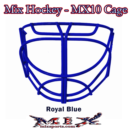 Mix Hockey - MX10 Cat Eye Goalie cage (Includes clips and screws) - Royal Blue