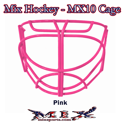 Mix Hockey - MX10 Cat Eye Goalie cage (Includes clips and screws) - Pink