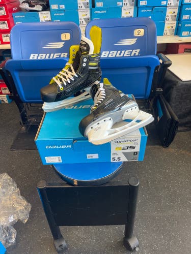 New Bauer Regular Width Size 5.5 Supreme S35 Hockey Skates