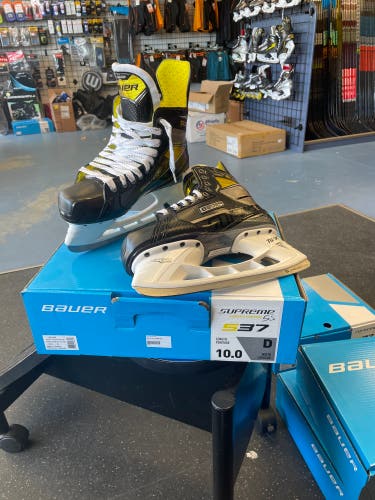 New Bauer Regular Width Size 10 Supreme S37 Hockey Skates