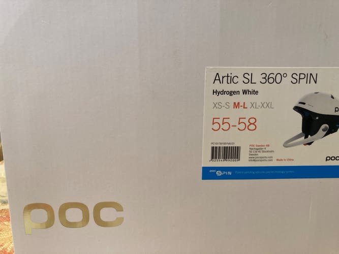 New Medium/Large POC Artic SL Spin Helmet