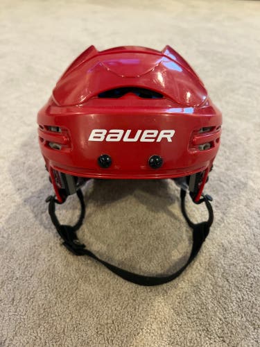 Used Medium Bauer 5100 Helmet Red