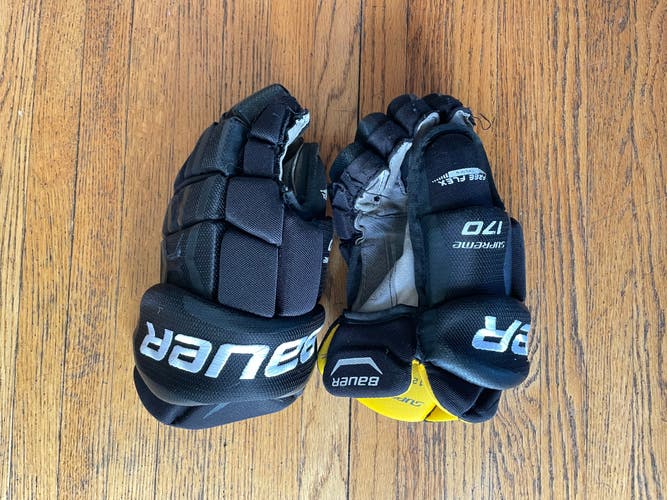 Used Bauer Supreme 170 Gloves 12"