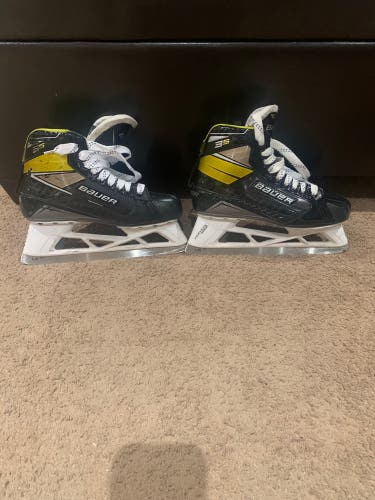 Used Bauer Regular Width Size 8 Supreme 3s Hockey Goalie Skates