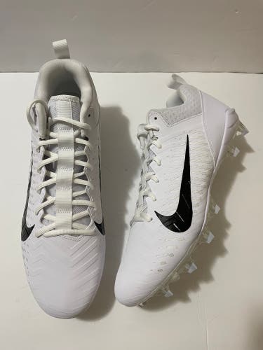 Nike Alpha Menace Pro 2 Low White Football Cleats Size 14