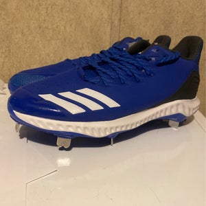 Adidas Mens Icon Bounce Royal Blue Metal Baseball Cleat Spike Low SZ 12 CG5243