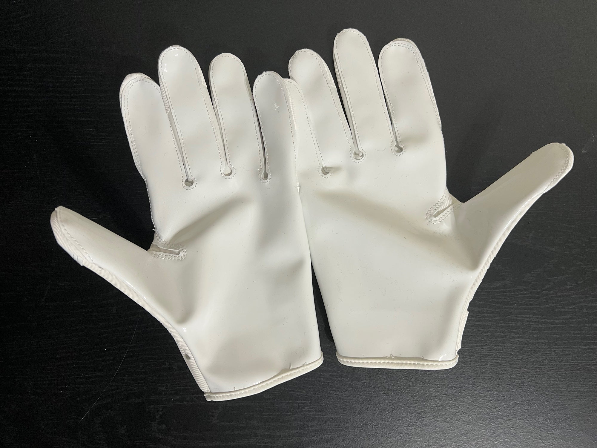 Nike Vapor Jet 5.0 Football Receiver Gloves White/Chrome Medium