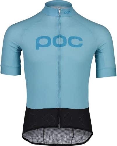 NWT POC Essential Road Logo Cycling Jersey Basalt Blue Size Small