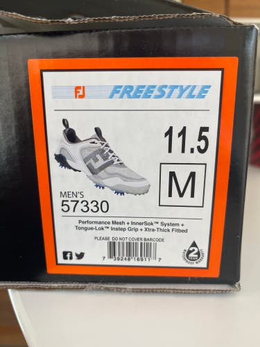 New Men's Size 11.5 Footjoy Freestyle Golf Shoes in Box