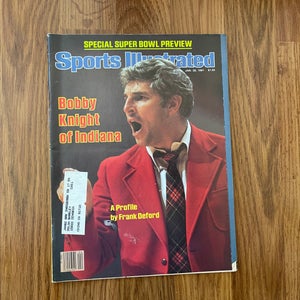 Indiana Hoosiers Bobby Knight NCAA FOOTBALL 1981 Sports Illustrated Magazine!