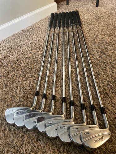 Used Left Hand Stiff Flex Steel Shaft Titleist MB 716 Iron Set