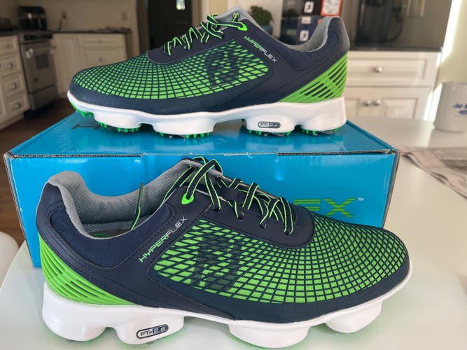 New Men's Size 11.5 Footjoy Hyperflex Golf Shoes in Box