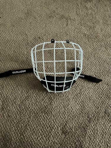 White Bauer hockey cage