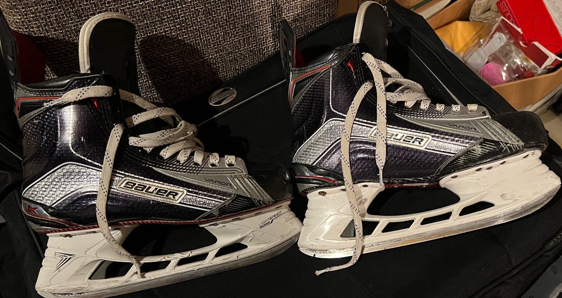 Used Bauer Wide Width Pro Stock Size 9 Vapor 1X Hockey Skates