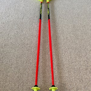 Used Leki World Cup Racing SL Airfoil 125cm Ski Poles