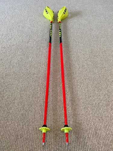 Used Leki World Cup Racing SL Airfoil 125cm Ski Poles