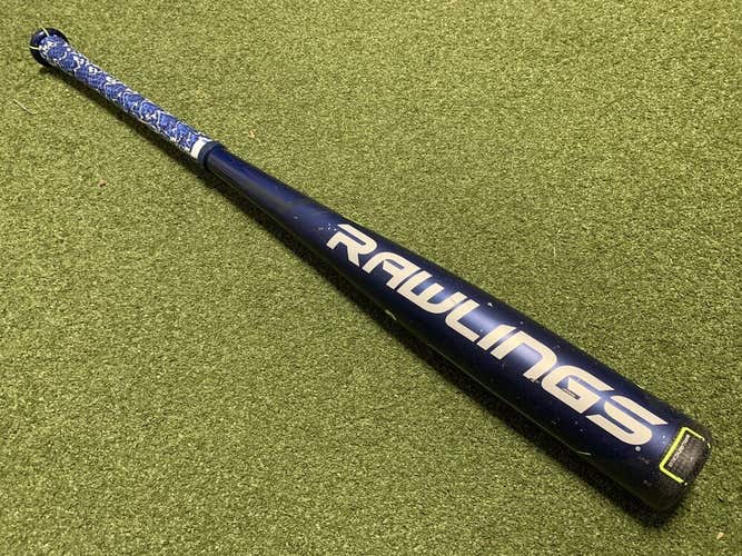 Rawlings Velo Hybrid 32/29 BBCOR Baseball Bat Blue w/ New Lizard Skins Grip #2