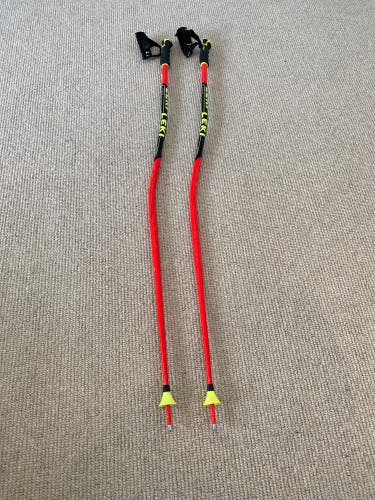Used Leki World Cup Racing GS Airfoil 130 cm Ski Poles