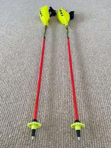 Used Leki Racing Comp Jr. SL 100 cm Ski Pole w/ Guards