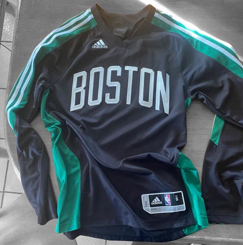 Adidas Boston Celtics long sleeve jersey style shirt
