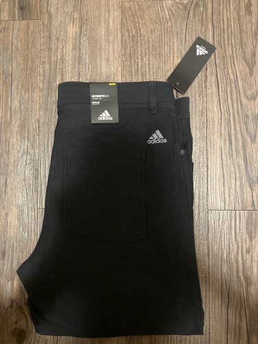 Black New Size 32/32 Adidas Ultimate365 Golf Pants
