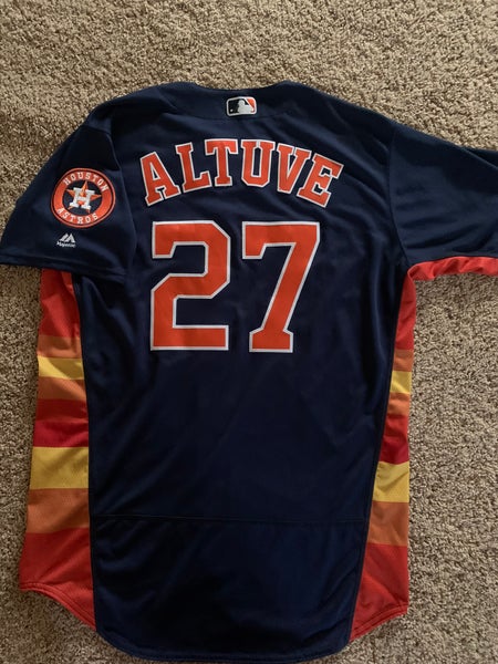 JOSE ALTUVE ASTROS #27 Orange Gold Jersey