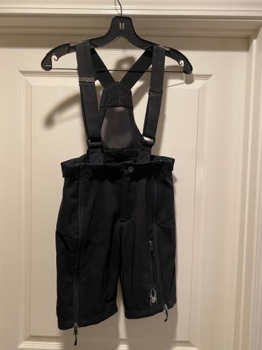 Spyder JR Softshell Training Shorts - Unisex Size 12 youth (black)