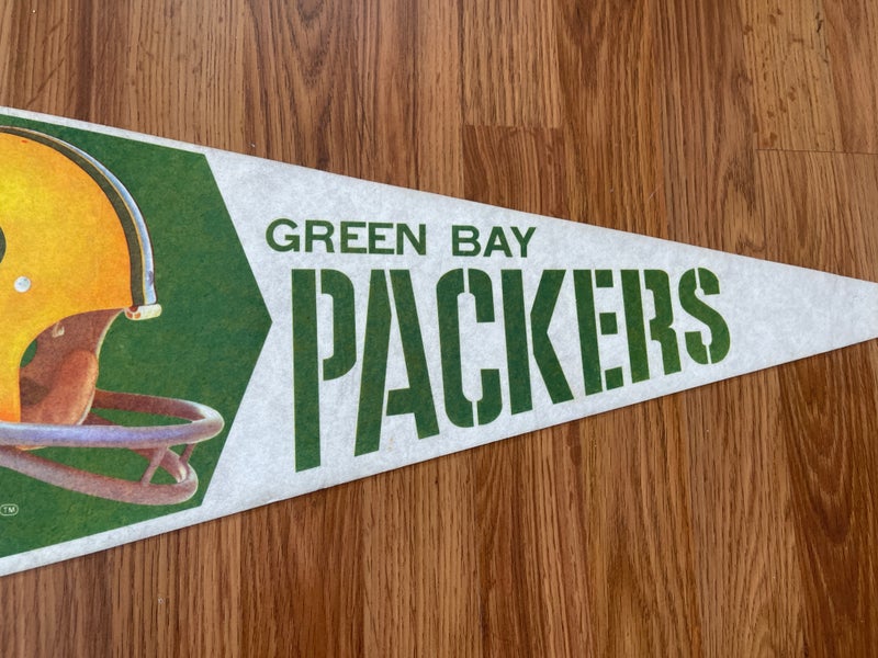 Vintage Packers Football Shape (Vintage Blue) - Green Bay Packers - Sticker