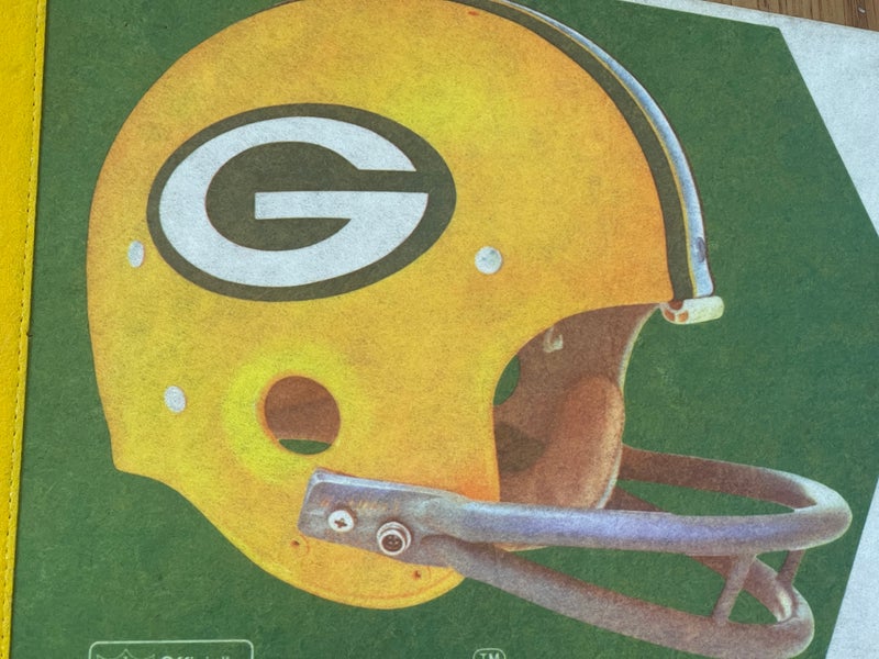 Retro Seventies Green Bay Packers Football Helmet Art