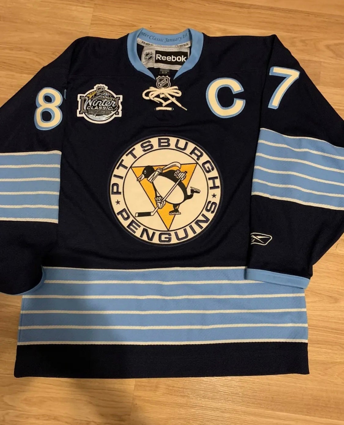 Reebok Authentic Pittsburgh Penguins 2011 Winter Classic Jersey SIZE 46