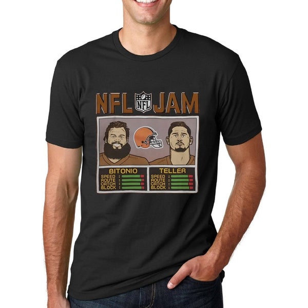 Shirts, Jacoby Brissett Nfl Jam Browns Bitonio And Teller Shirt Cleveland  Browns Shirt