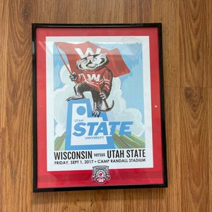 Wisconsin Badgers NCAA CAMP RANDALL STADIUM 100th ANNIVERSARY Wall Art Print!
