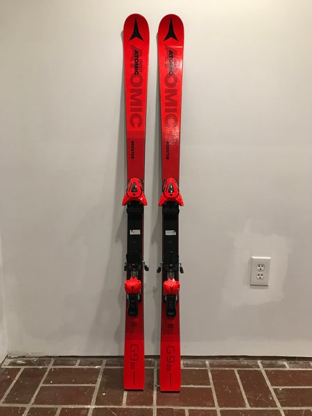 Used Atomic 145 cm Racing Redster FIS GS Skis With Bindings