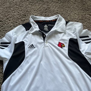 White Used Louisville Cardinals Medium Adidas Shirt
