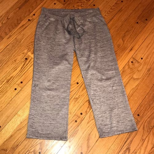UNDER ARMOUR COLDGEAR FLEECE LINED POLYESTER GYM PANTS WOMENS L LOOSE FIT JOGGER