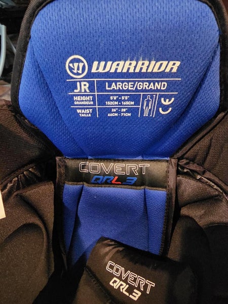 Junior New Large Warrior Covert QRL3 Hockey Pants