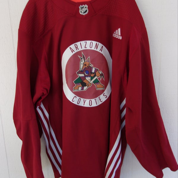 Arizona Coyotes unused red Adidas #50 practice jersey with coyote head logo  (size 58) | SidelineSwap