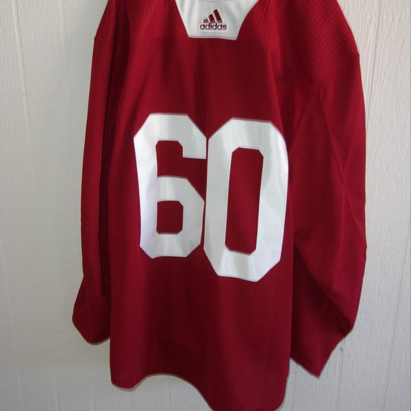 Arizona Coyotes unused red Adidas #50 practice jersey with coyote head logo  (size 58) | SidelineSwap