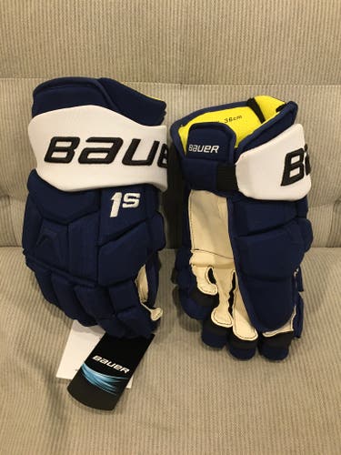 STEVEN STAMKOS Bauer Supreme 1S Pro Stock Hockey Gloves Tampa Bay Lightning 14"