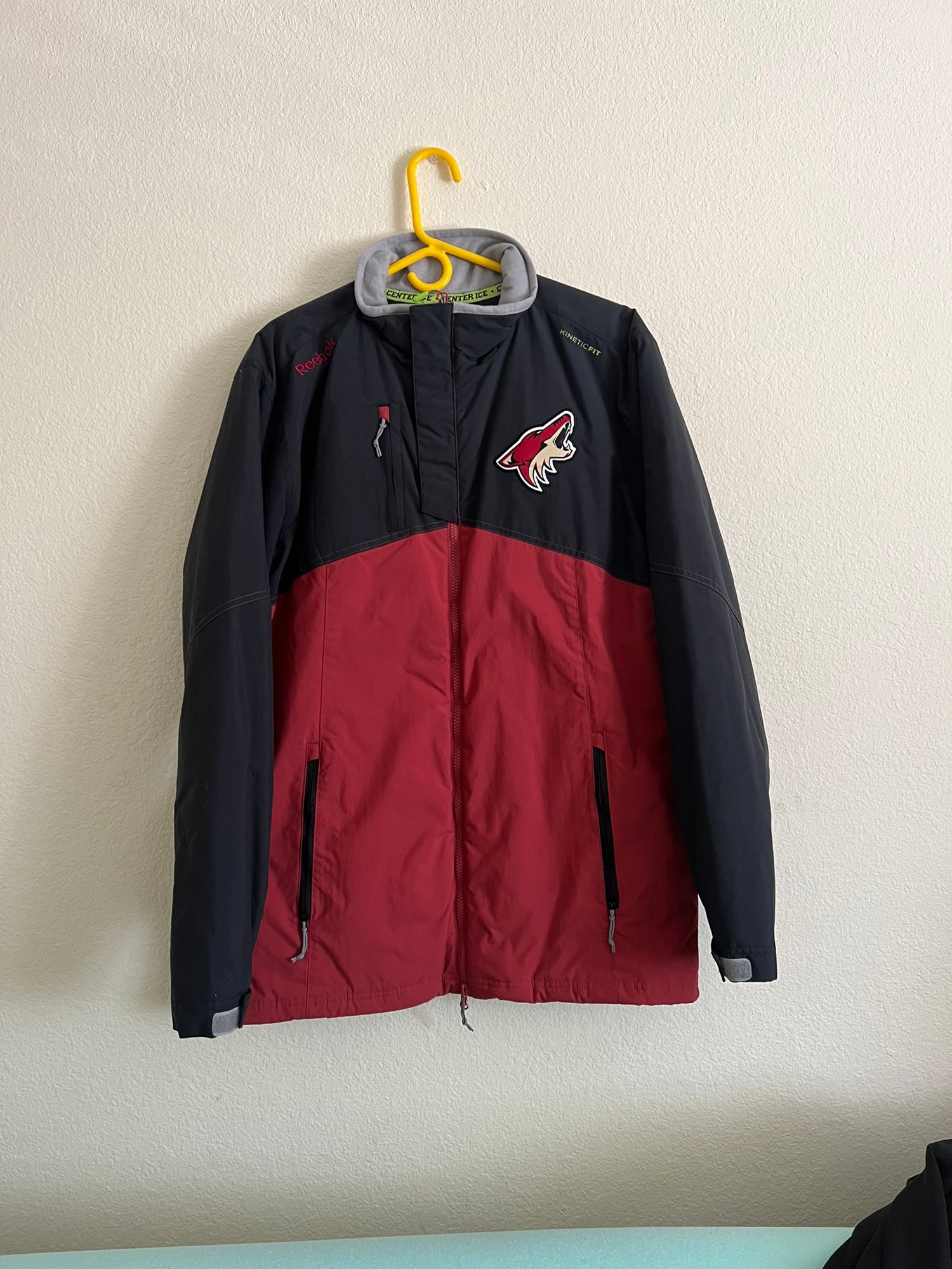 Reebok, Jackets & Coats, Nhl Calgary Flames 4 Zip Windbreaker Jacket Xl