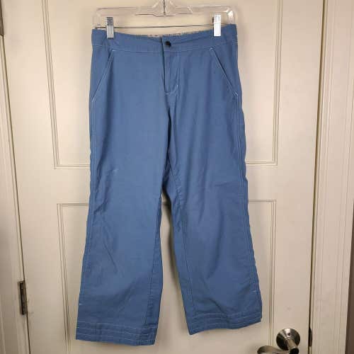 Kuhl Womens Capri Cropped Pants Hiking Camping Blue Kuhldry Size: S