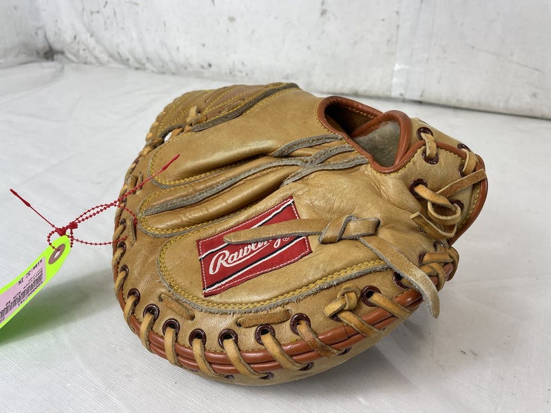 Used Rawlings Lance Parrish Rcm 40 32 Leather Baseball Catcher's Mitt Glove