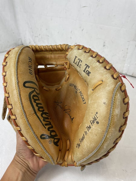 Vintage Rawlings Lance Parrish Catchers Mitt RCM7 Baseball Glove RHT