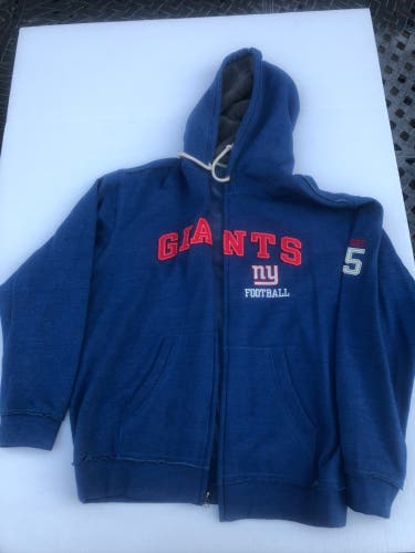 New York Giants XL Hooded Zip-up