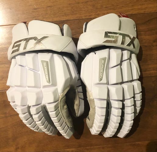 PLL game worn STX Surgeon RZR gloves
