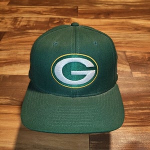 Vintage Green Bay Packers NFL Plain Logo Starter Sports Wool Blend Strapback Hat